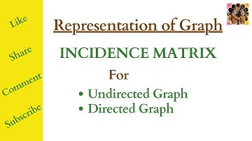 Incidence Matrix of a graph, Undirected and Directed Graphs #graphtheory #discretemathematics