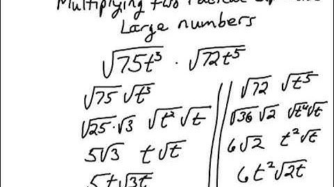 5.multiplying two radical expressions with large numbers