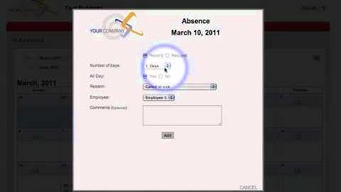 Absence Request - TIMEwellSCHEDULED