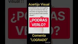 ACERTIJO VISUAL ¿Podrás verlo? #acertijo #desafiosmentales #viral