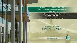 Standing Committee on Private Bills and Private Members' Public Bills