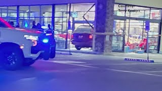 Triple murder suspect hospitalized after crashing into Buc-ee&#39;s and shooting himself, officials say