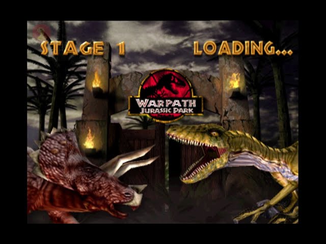 Warpath: Jurassic Park - PS1 Gameplay (LUTA DE DINOSSAUROS) 