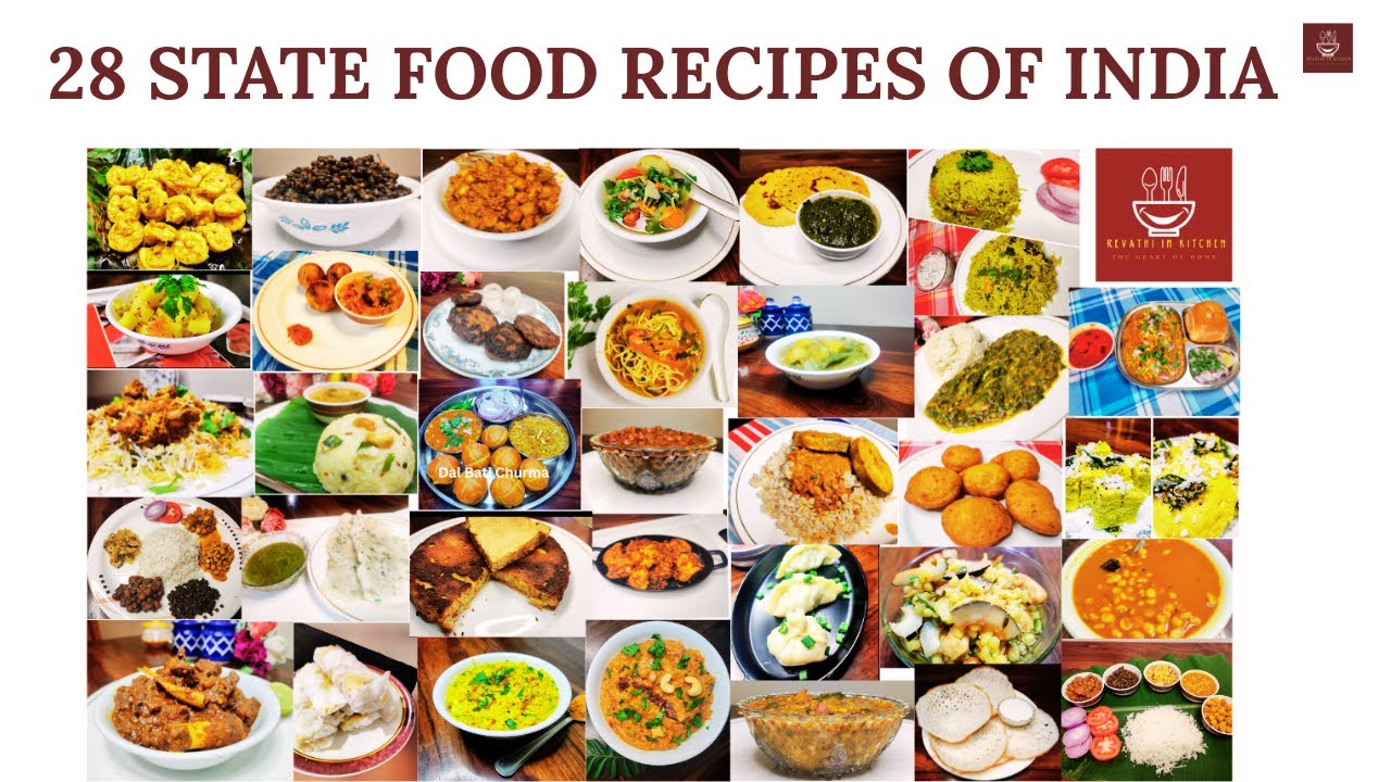 Indian 28 states and their state food recipes # Revathi in Kitchen