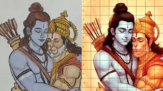 जब राम जी को हनुमान पर चलाना पड़ा 'ब्रह्मास्त्र'! 🏹😱 | Ram Hanuman Drawing Part-2 (Coloring & Story) 