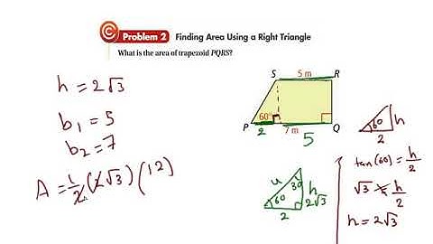 Areas of Trapezoids, Rhombuses and Kites