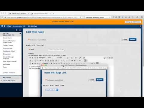 How to Create Wiki Page and Links
