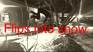 Crazy Flips into Snow