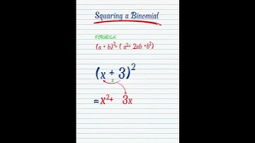 How to SQUARE  a BINOMIAL?