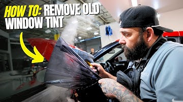 How To Remove OLD Window Tint From Your Own Car