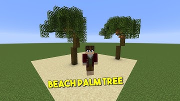 Minecraft: How To Build A Simple Palm Tree Tutorial