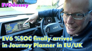 %SOC comes to EV6 Journey planner in the EU/UK via server side switch😎