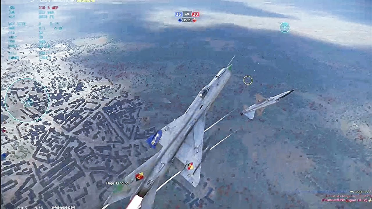 MiG-21MF vs. F-5E reversal WT GRB