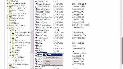 Changing the default Terminal Services Port 3389 on a Terminal Server