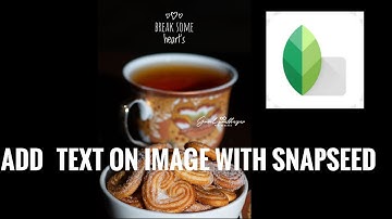 Add text on Image basic simple technique on #snapseed #gmvelprabhagar photography