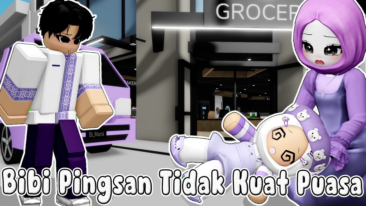 BIBI PINGSAN KARENA TIDAK KUAT PUASA  - BIMALA RAMADAN EDITION || BROOKHAVEN🏡ROBLOX INDONESIA