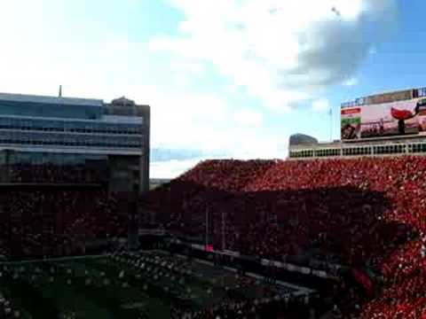 Catch the Husker fever! Watch the University of Nebraska Marching Band play the fight song before a game. Go Big Red!