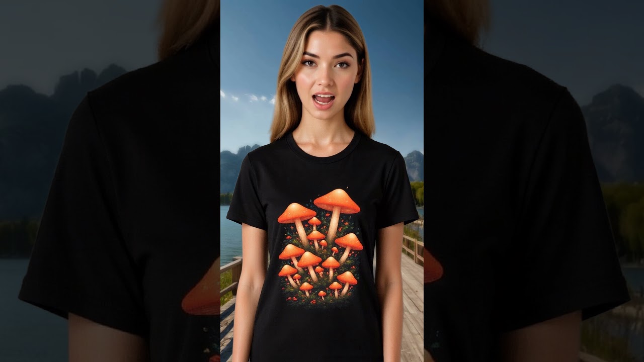 Trippy Mushroom Tee 🍄✨ Forest Vibes