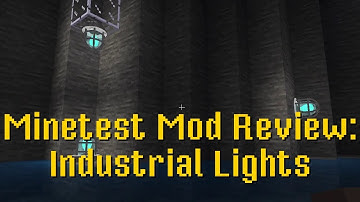 Minetest Mod Review: Industrial Lights