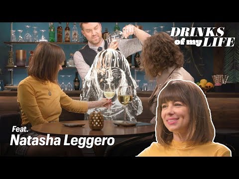 Beth Stelling, Natasha Leggero, and a Natasha Leggero Ice Sculpture Sip White Wine