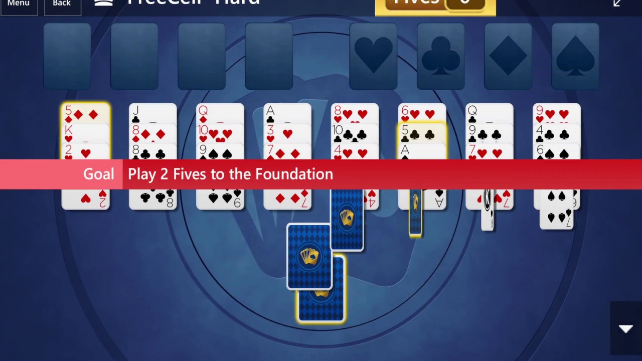 Microsoft solitaire collection freecell hard october 8 2017 youtube