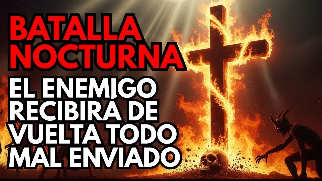 ⚔️ Oración de batalla nocturna: todo hechizo y maldición RETORNA a su origen