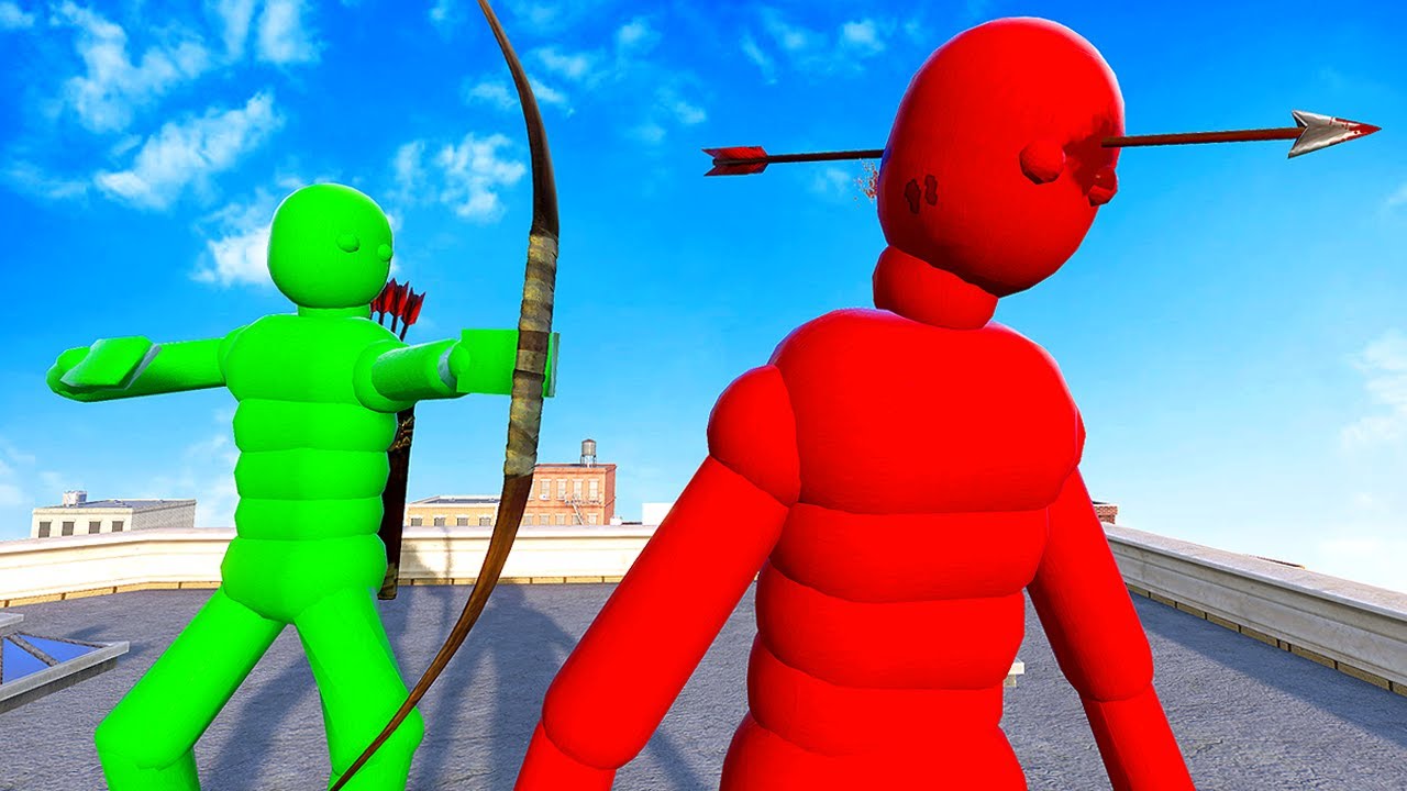 Смертельный бой рэгдоллов с искусственным интеллектом — геймплей Overgrowth Mods