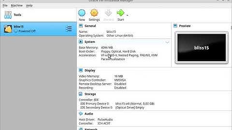 How to install BlissOS to virtualbox