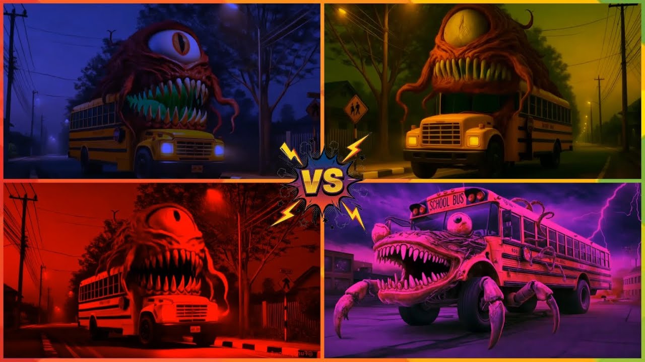 i🚀EPIC Tiles Hop Battle | School Bus vs Train Eater (COVER)