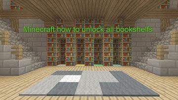 Minecraft Console - HOW TO UNLOCK all the BOOKSHELVES in the MINECRAFT LOBBY
