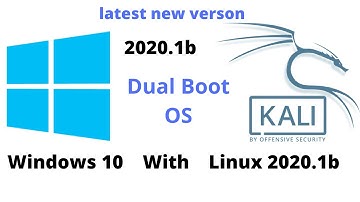 Dual boot Kali Linux 2020.1b with Windows 10 | how to dual boot kali linux  2020.1b | latest verson