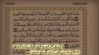 اليوم ( 28 ) القارئ ادريس ابكر سورة الحج