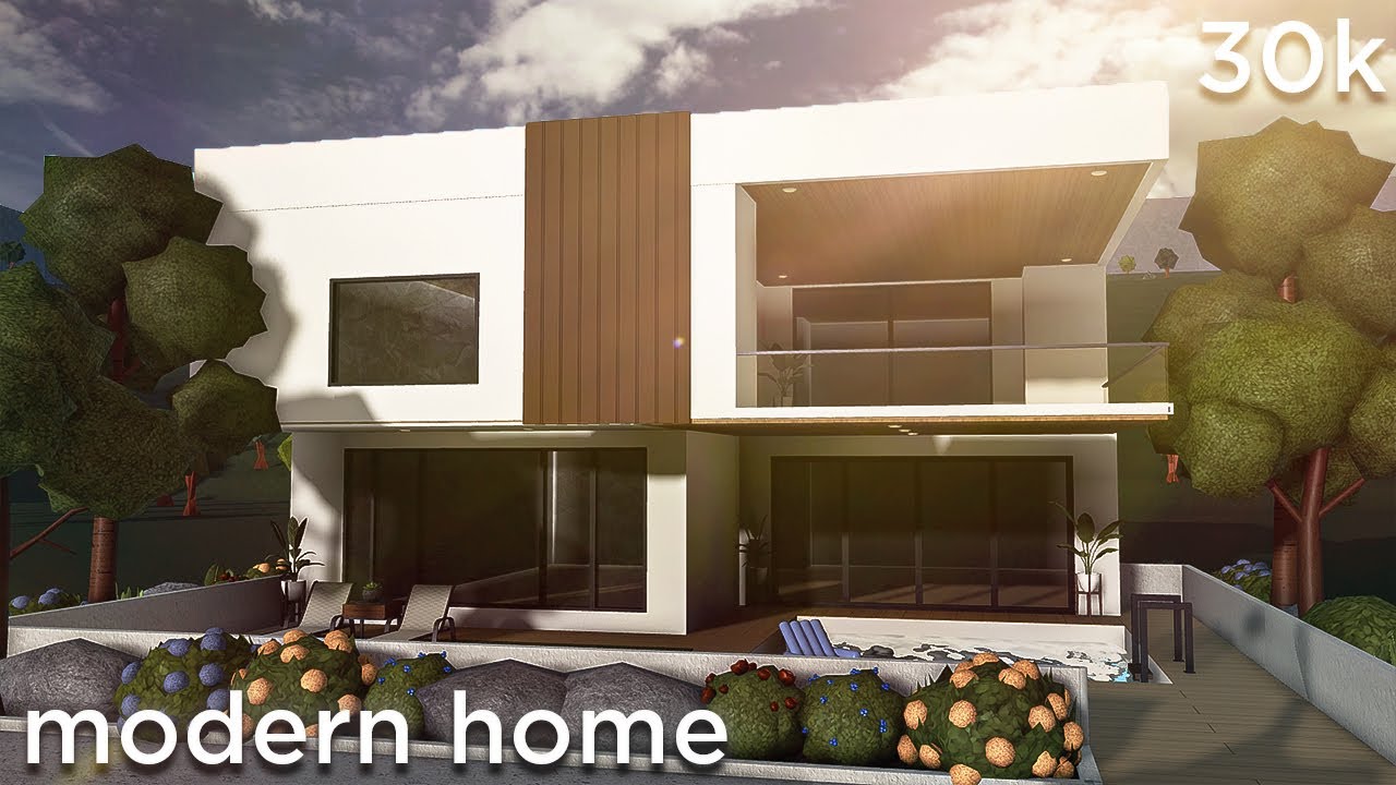Bloxburg | 30k Modern House | Roblox | Housebuild - YouTube