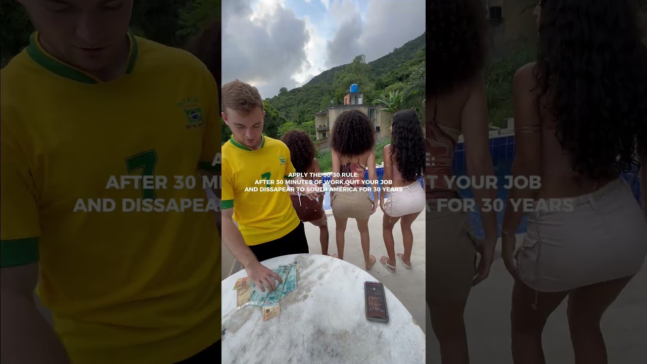 30-30 rule: 30 mins of work, quit and travel to south America for 30 years Think different ⭕️Patrick