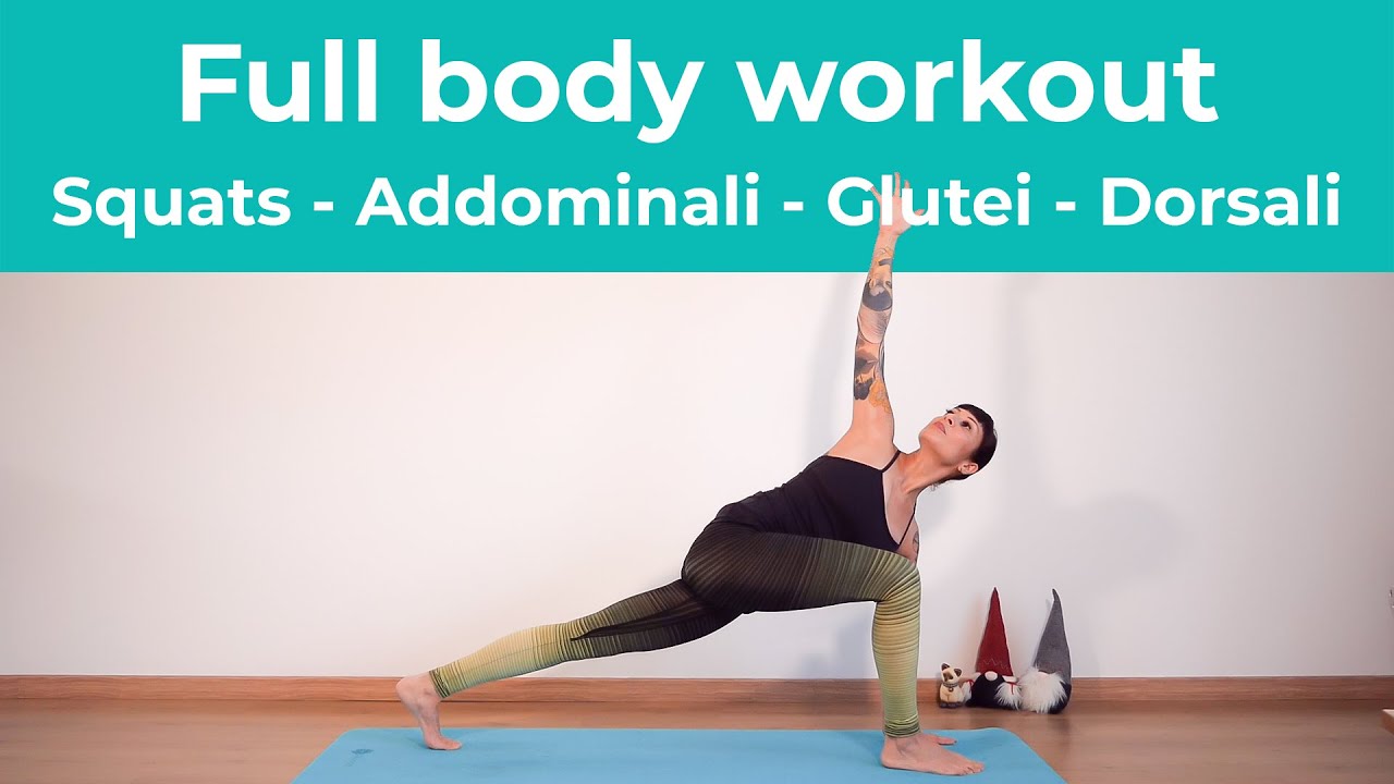 Pilates Full body workout - Squats - Addominali - Glutei - Dorsali - Mobilità della colonna | 30 min