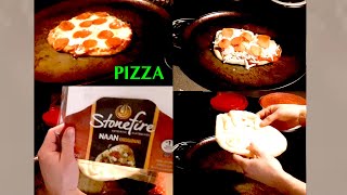 Video thumbnail of "Homemade PIZZA FAST with StoneFIre NAAN"