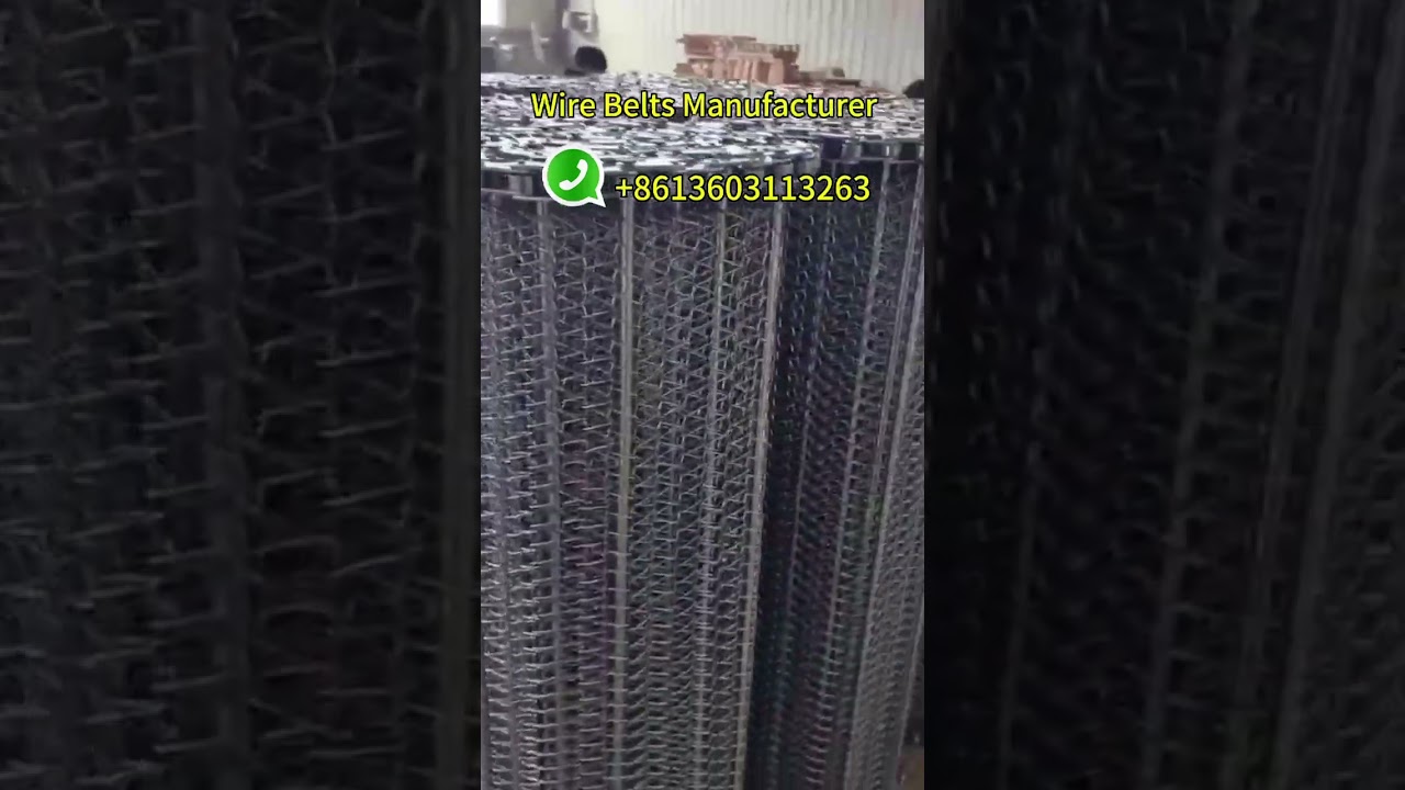 Balanced Spiral Woven Conveyor Belts for heating