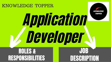 Mobile Application Developer Job Description | Application Developer Roles and Responsibilities