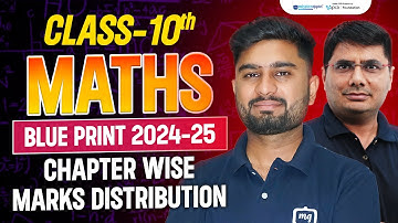 Class 10 Maths Blueprint 2025 🚀 | Maths Chapter-Wise Marks Distribution | class 10th blueprint 2025