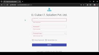 How To Login D Cube ERP System