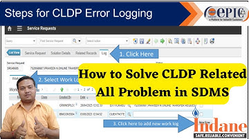 How to Solve CLDP Error Problem in SDMS || CLDP New Update in sdms || CLDP Error Logging