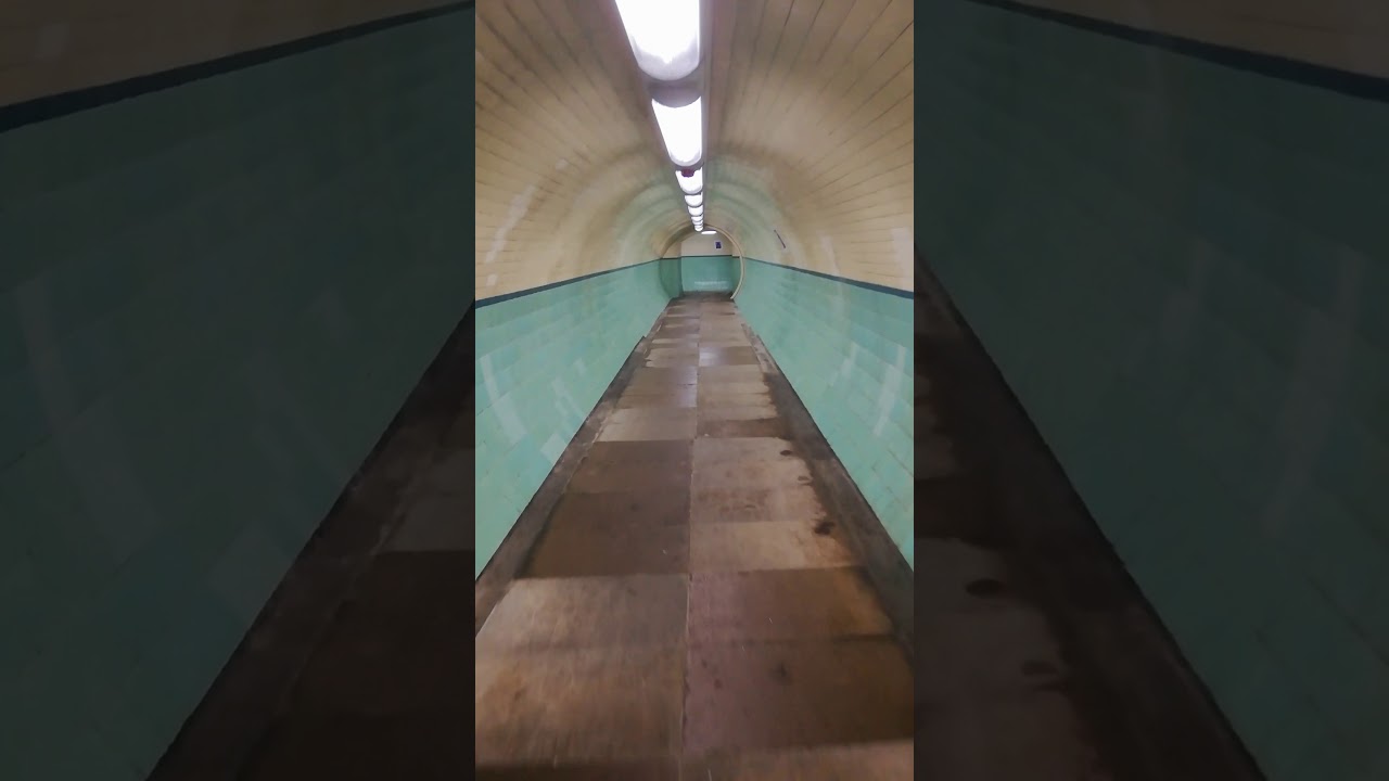 Cycling through the Pedestrian Tyne Tunnel 🚴