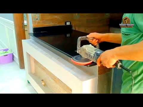 تعرف على انواع الرخام الاسود الدبل بلاك واسعاره وكيف يشطب