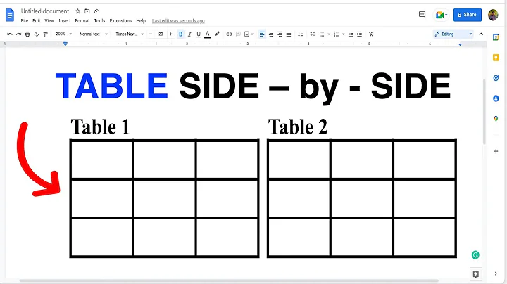 How to Put Two Tables Side by Side in Google Docs