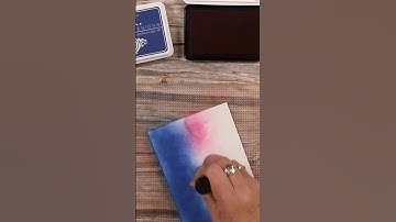 Ink Blending + Embossing Folder = Stunning Background in Seconds!