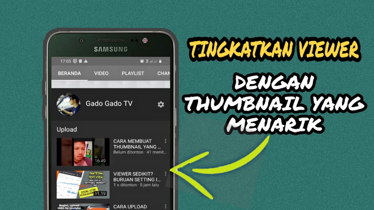  CARA MEMBUAT BANNER  YOUTUBE DI HP YouTube