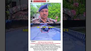 Real-Life Heroes! CRPF Personnel Save a Driver from Heart Attack in J&K 🇮🇳 #crpf #india #shorts