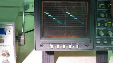 Tektronix 1730 NTSC high quality waveform monitor (Analog Waveform Monitors)　動作確認