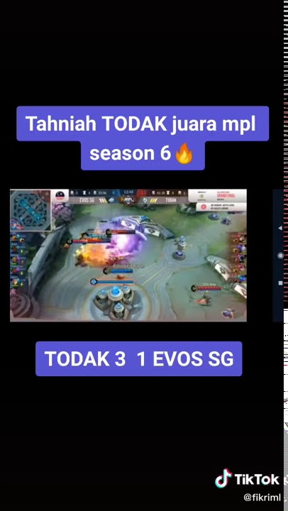 EVOS vs todak