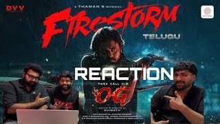They Call Him OG 🔥- Firestorm lyrical video REACTION | Pawan Kalyan | Sujeeth | Thaman S